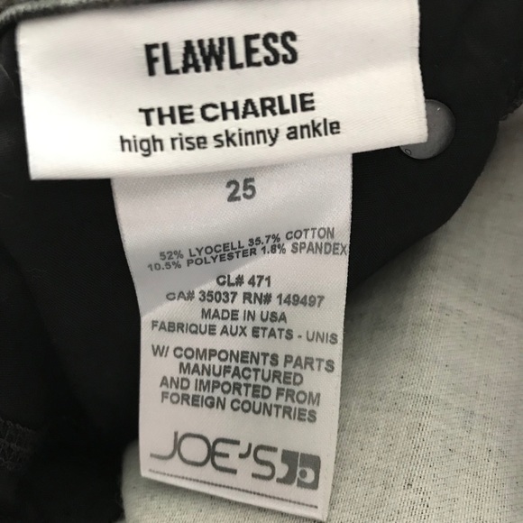 Joe's The Charlie Grey Leopard High Rise Ankle 25 - Picture 3 of 5